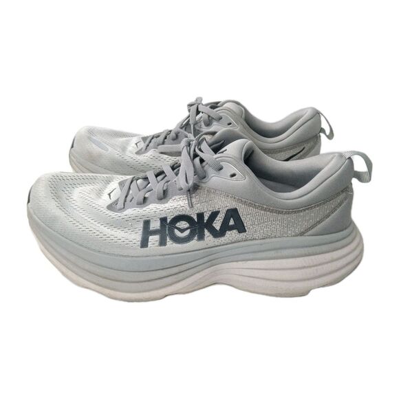 Hoka Gray Athletic Shoes - Picture 2 of 9